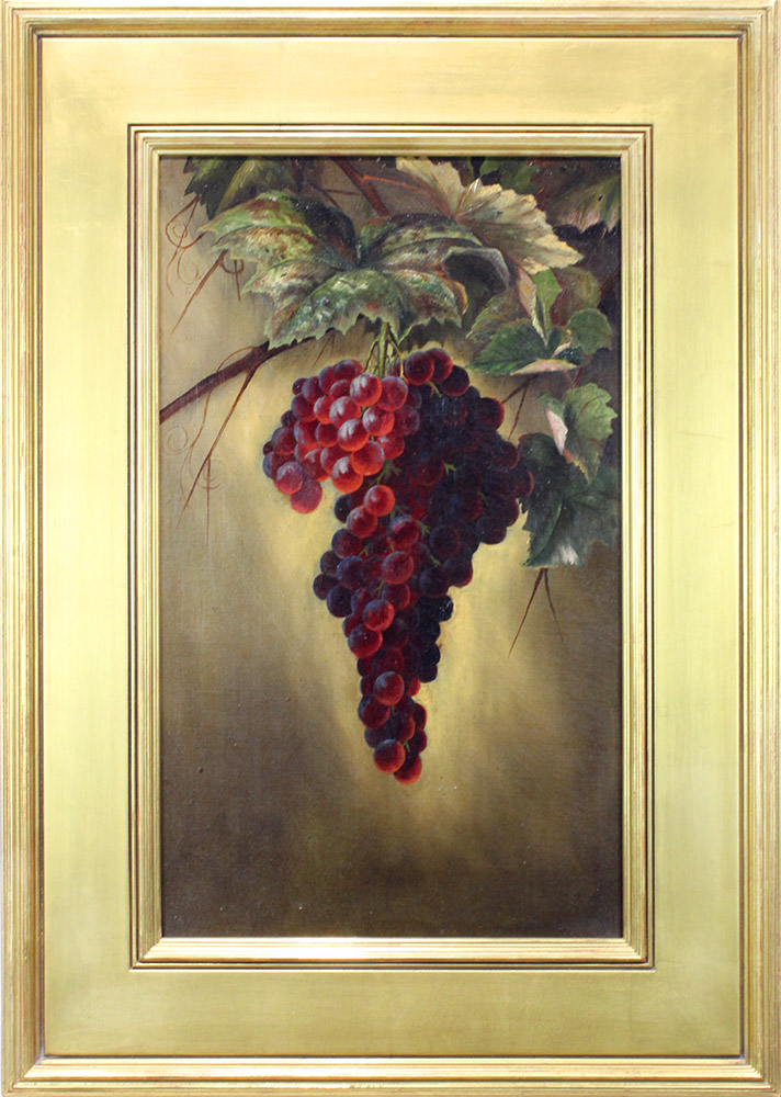 Glowing Red Grapes