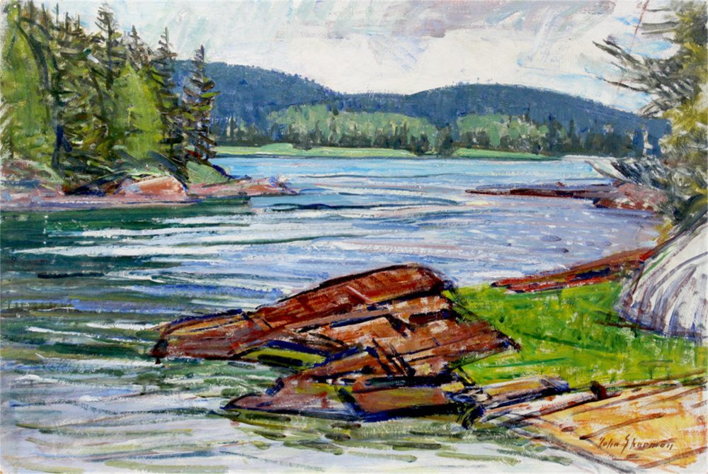 Maine Inlet in the Mountains